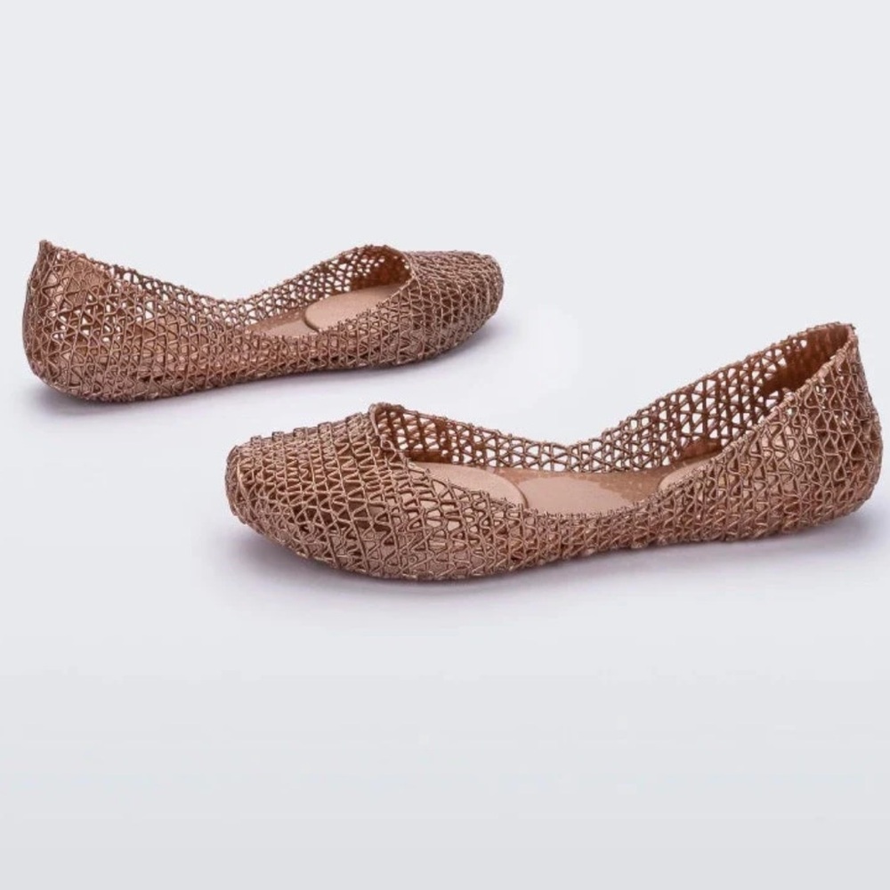 MELISSA brown Campana flat size 7